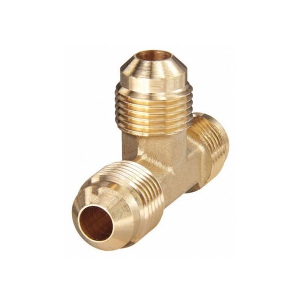 Everflow 3/8" Flare Tee Pipe Fitting; Brass F44-38 - main